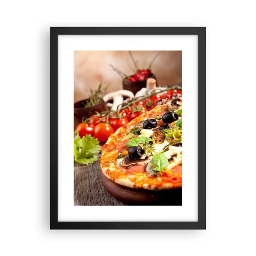 Poster in cornice nera - Con ingredienti tellurici - 30x40 cm