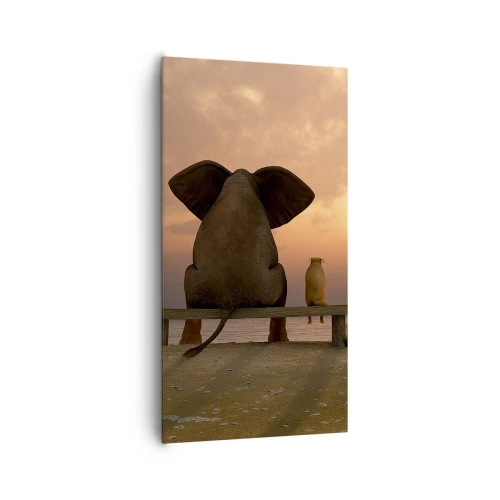Quadro su tela - Stampe su Tela - A volte bisogna tacere - 65x120 cm