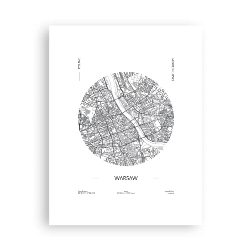Poster - Anatomia di Varsavia - 30x40 cm