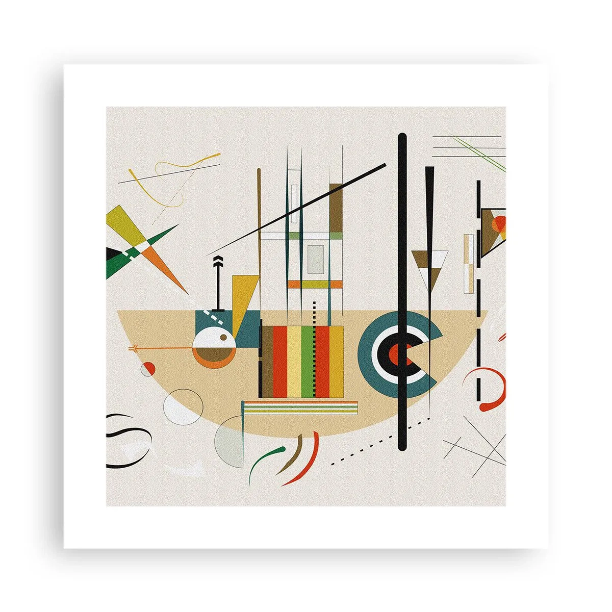 Poster - E il mondo ride - 40x40 cm