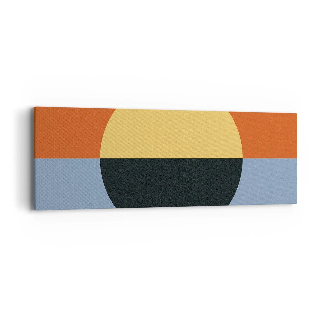 Quadro su tela - Stampe su Tela - Composizione di caldo e freddo - 90x30 cm