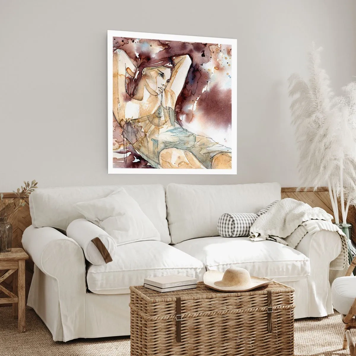 Poster - Di umore lilla - 40x40 cm