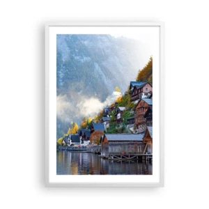 Poster in cornice bianca - Atmosfera alpina - 50x70 cm