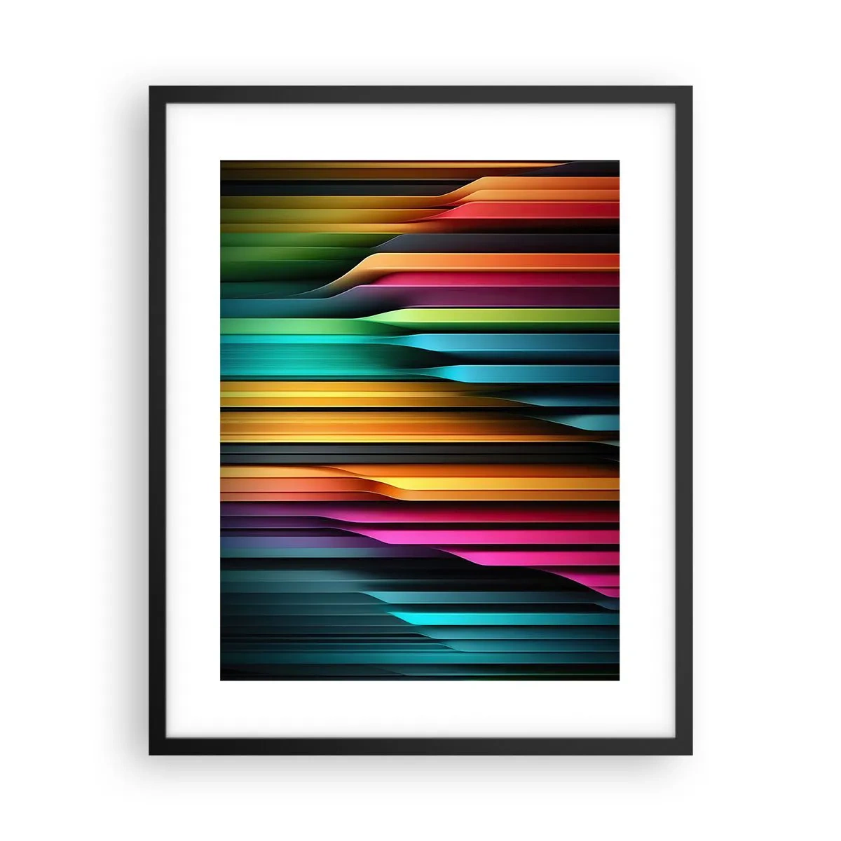 Poster in cornice nera - Organi di luce - 40x50 cm