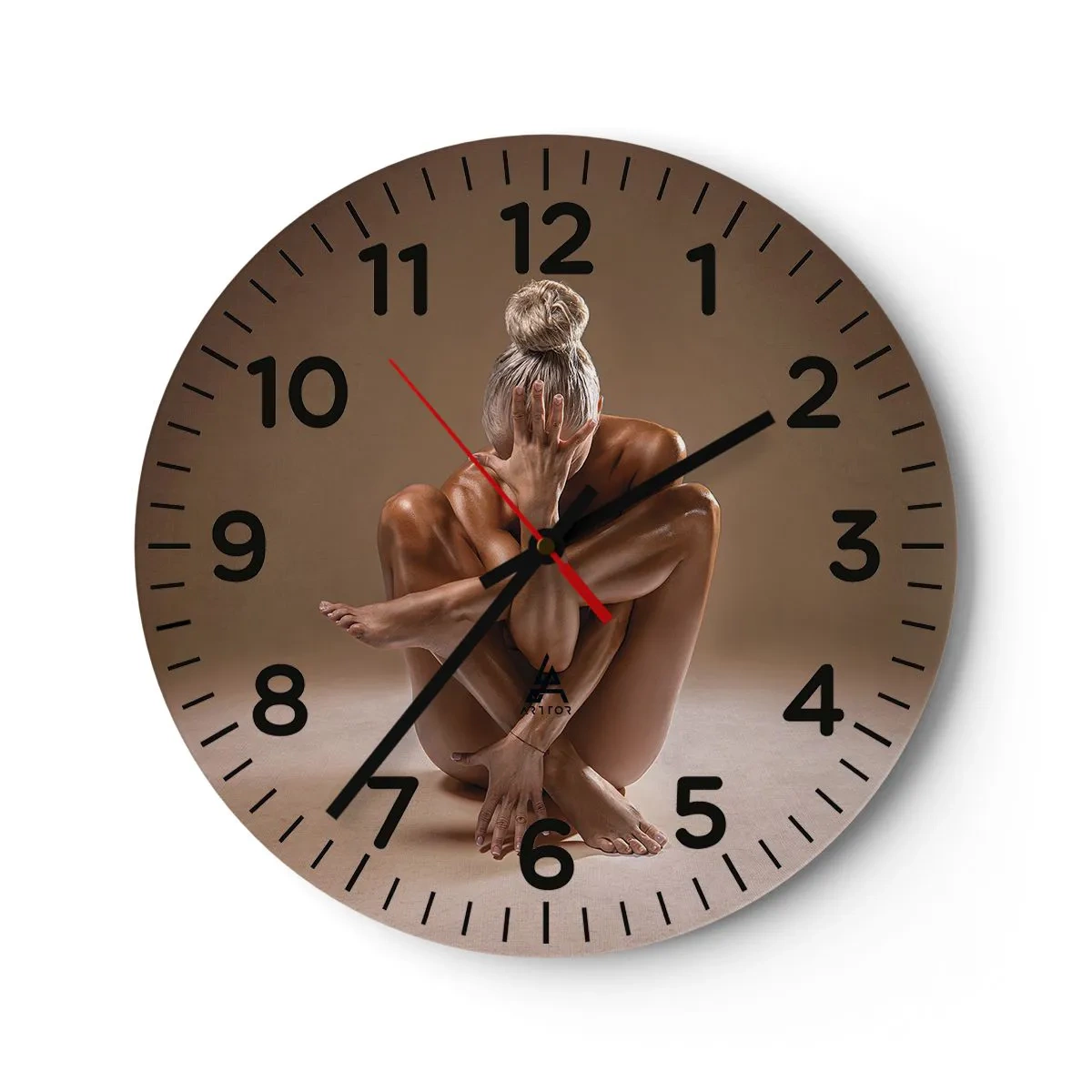 Orologio da parete - Orologio in Vetro - Unità di corpo e anima - 40x40 cm