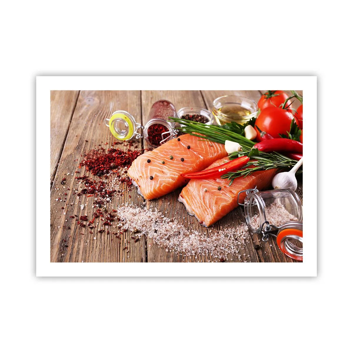 Poster - Avventura norvegese in cucina - 70x50 cm