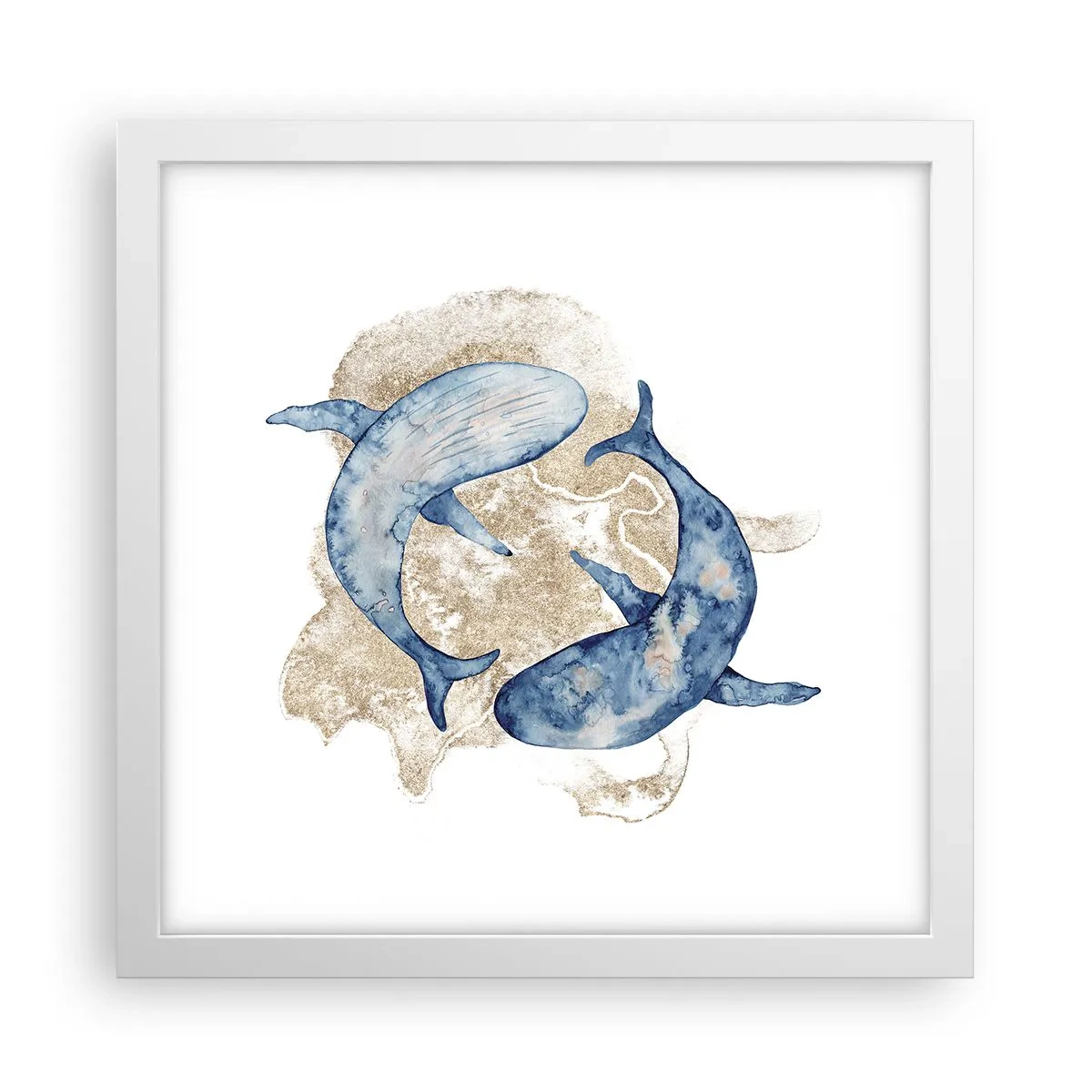 Poster in cornice bianca - Amicizia o amore? - 30x30 cm