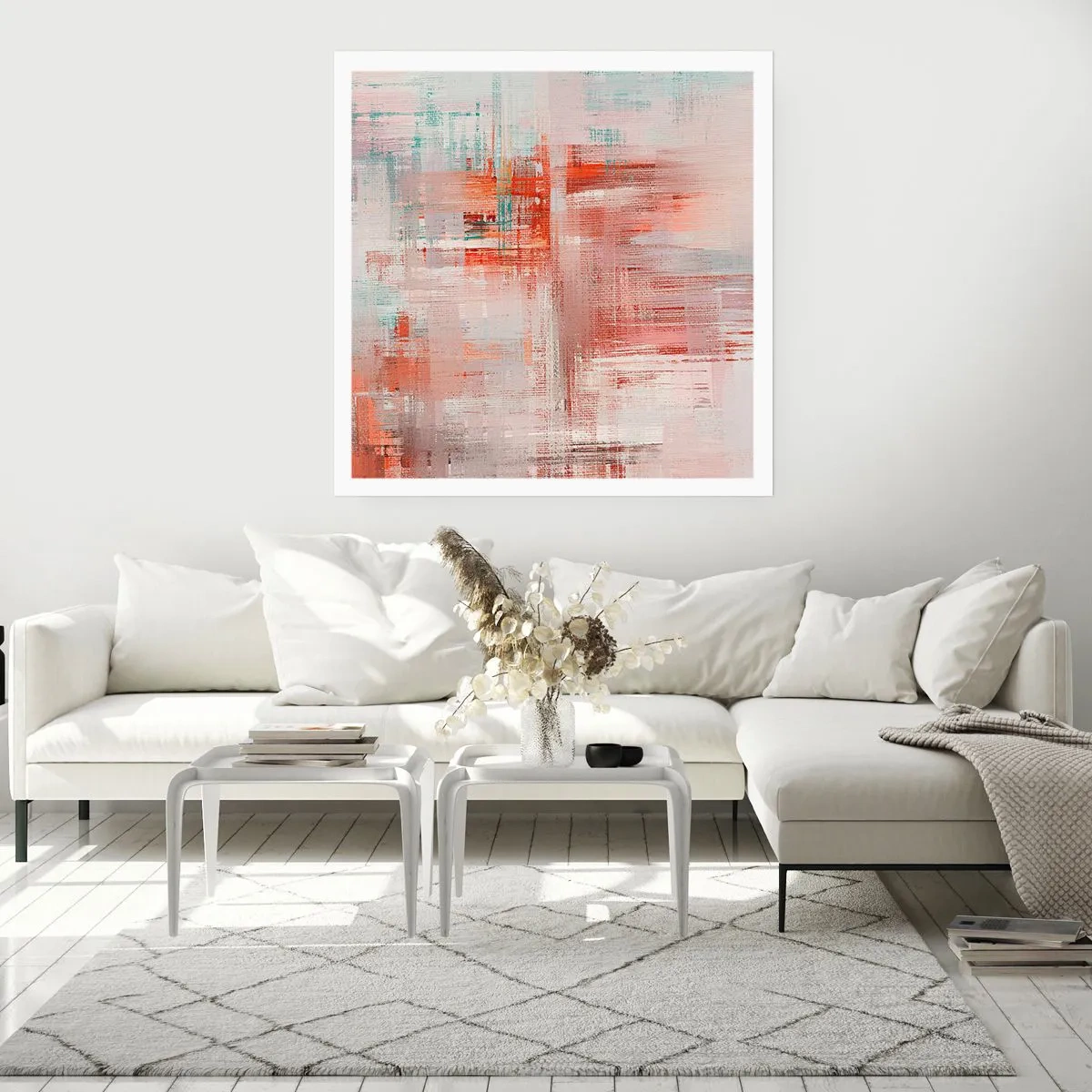 Poster - Nebbiose e rosate - 40x40 cm