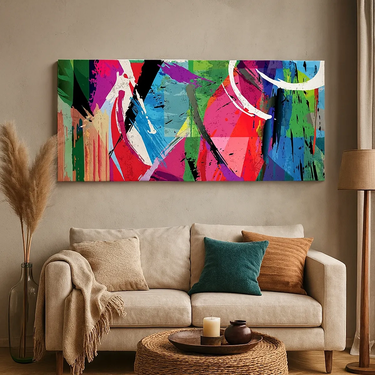 Quadro su tela - Stampe su Tela - Veloce, vivo e saltellante - 30x30 cm