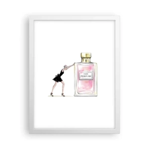 Poster in cornice bianca - L'essenza della femminilità - 30x40 cm