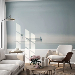 Fotomurali Standard Eco - Si, aspetto. - Minimalista, Solitario, Uomo - 200x140 cm