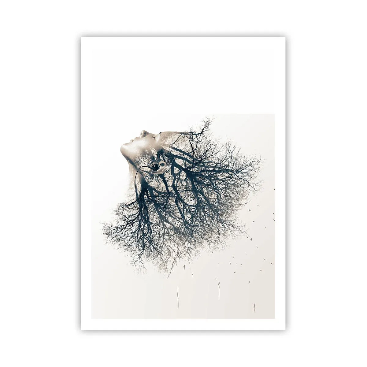 Poster - In ascolto del sussurro dell'albero - 70x100 cm