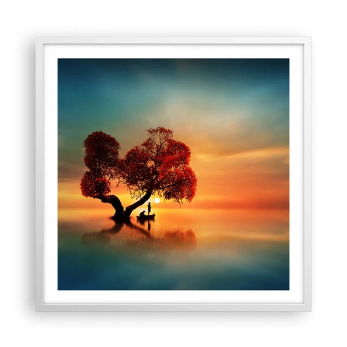 Poster in cornice bianca - Gli esiliati e il silenzio fuori dal mondo - 60x60 cm