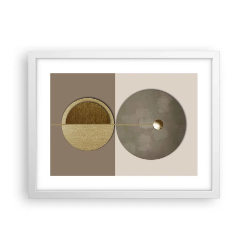 Poster in cornice bianca - Equilibrio perfetto - 40x30 cm