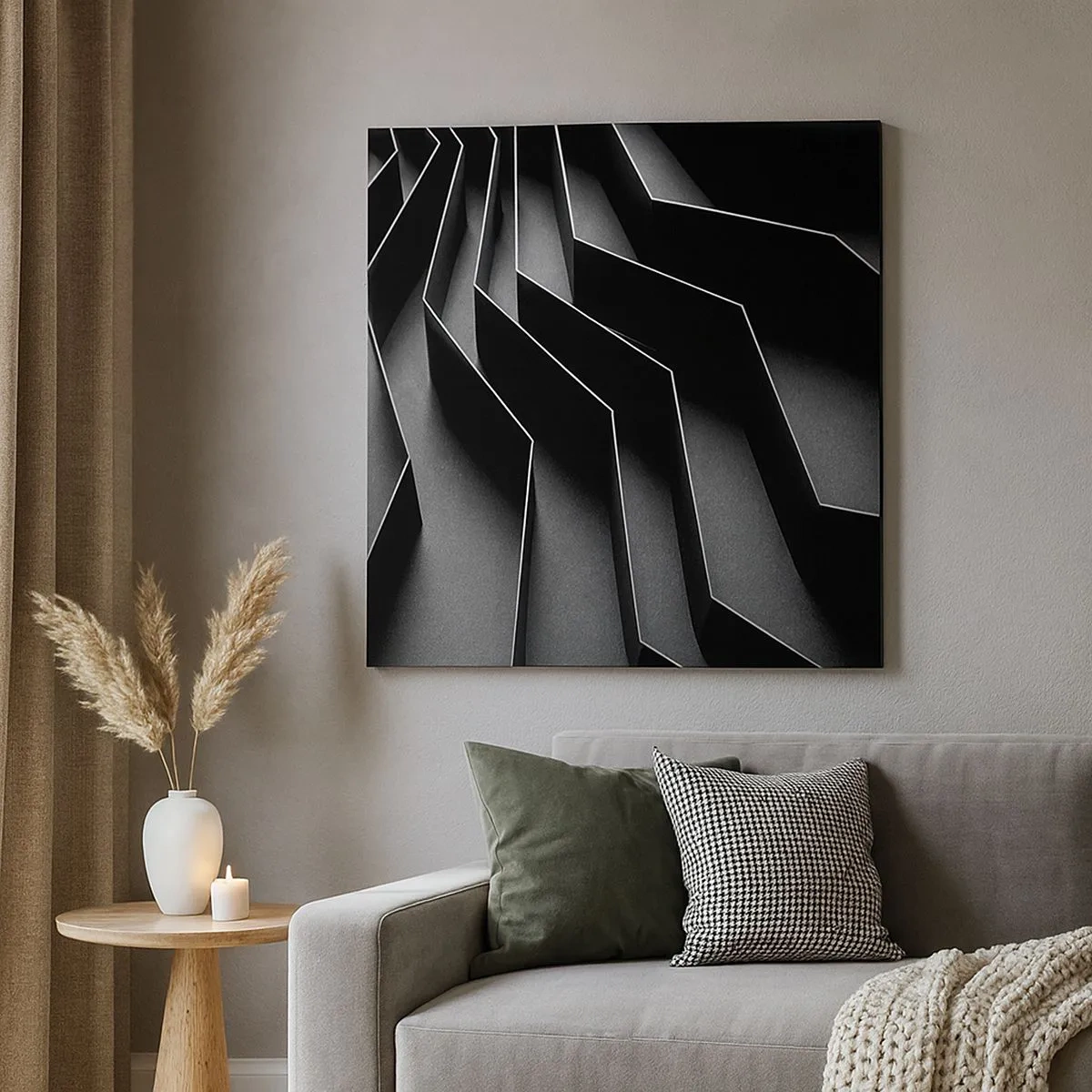 Quadro su tela - Stampe su Tela - Ordine tridimensionale - 30x30 cm