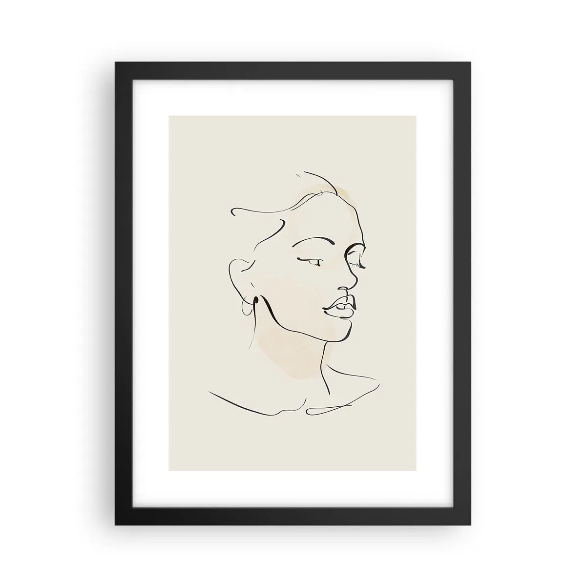 Poster in cornice nera - Linea sicura - 30x40 cm