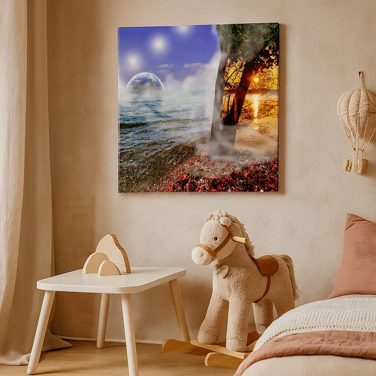 Quadro su tela - Stampe su Tela - Paesaggio surreale: unità della natura - 30x30 cm