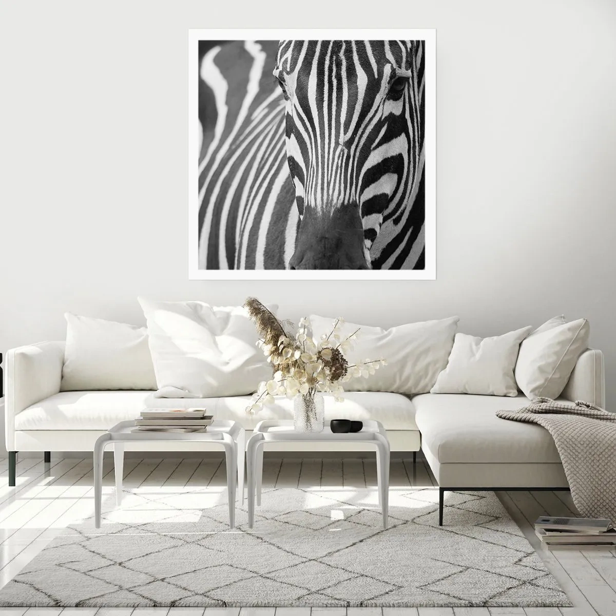 Poster - Il mondo è in bianco e nero - 60x60 cm