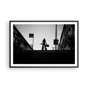 Poster in cornice nera - Gita cittadina - 91x61 cm