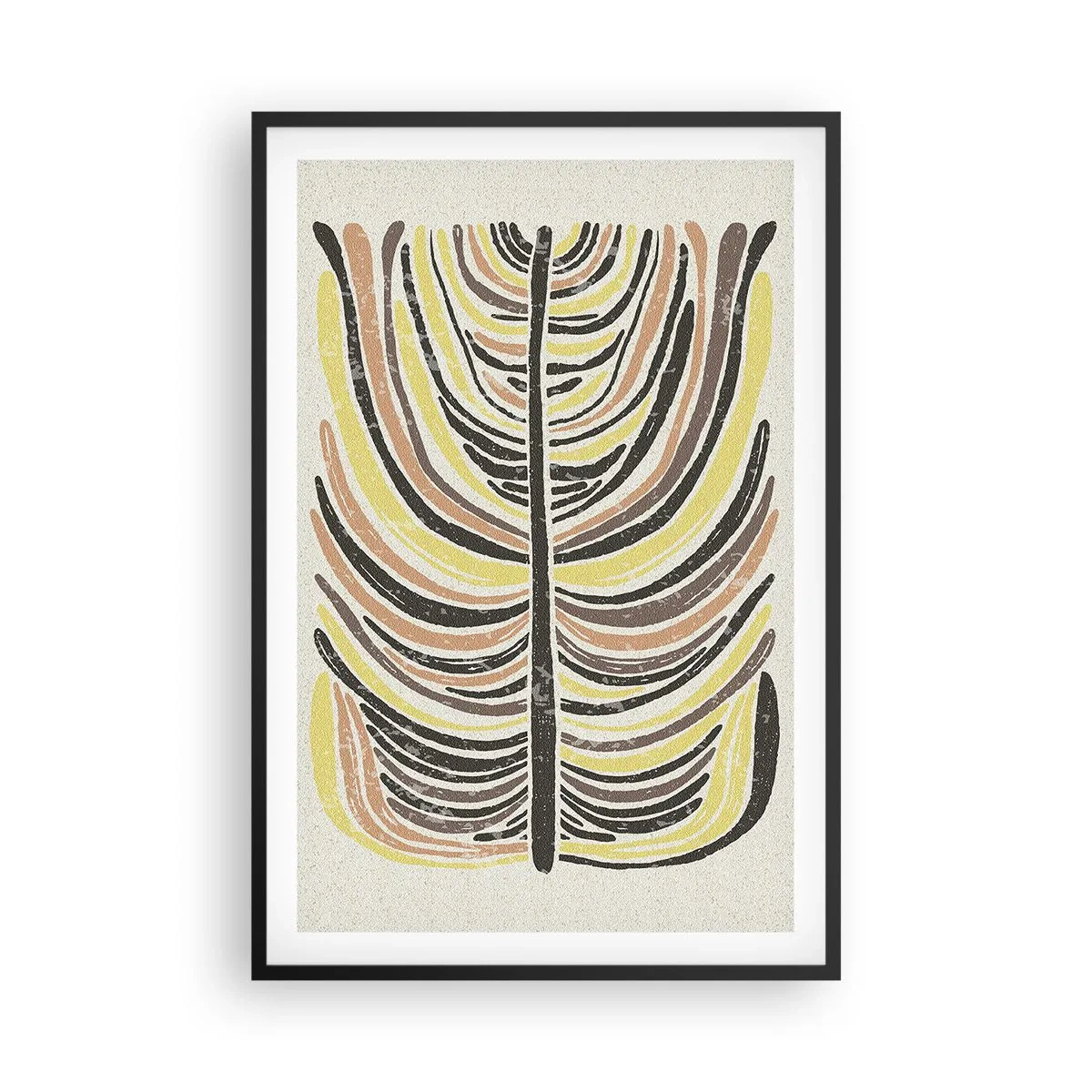 Poster in cornice nera - Astrazione piena di vita - 61x91 cm