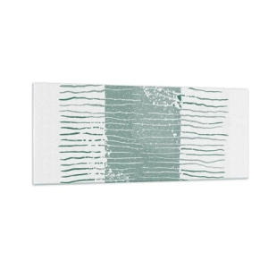 Quadro su vetro - Astrazione marina - 100x40 cm