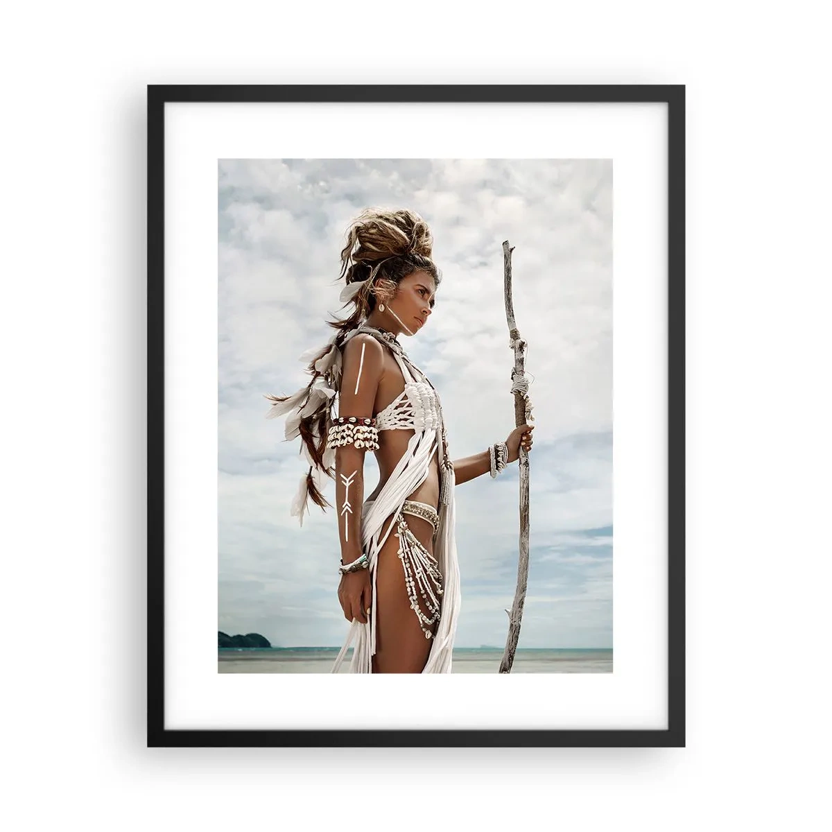 Poster in cornice nera - La regina dei tropici - 40x50 cm