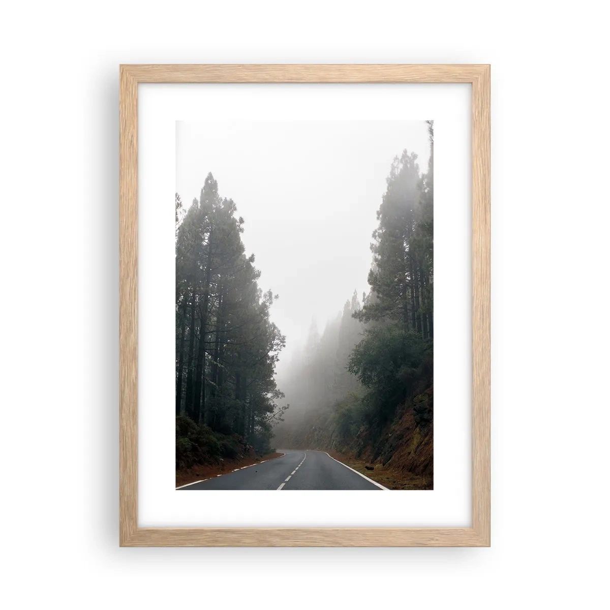 Poster in cornice rovere chiaro - Il racconto della foresta magica - 30x40 cm