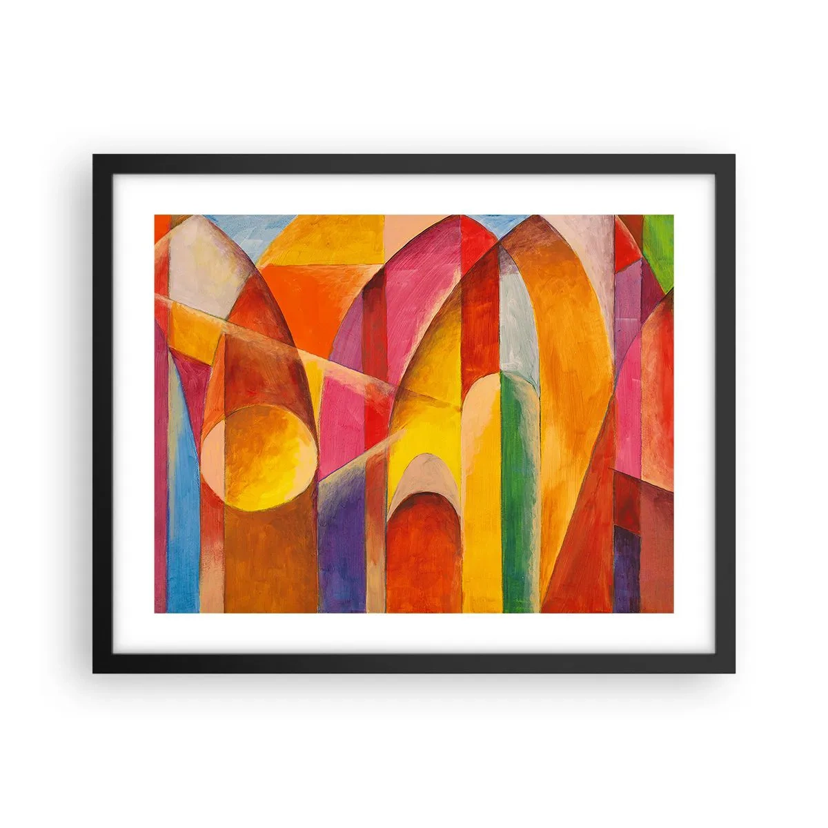 Poster in cornice nera - La cattedrale del sole - 50x40 cm