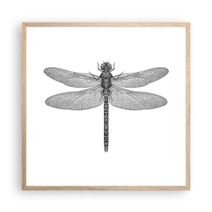 Poster in cornice rovere chiaro - La precisione della natura - 60x60 cm