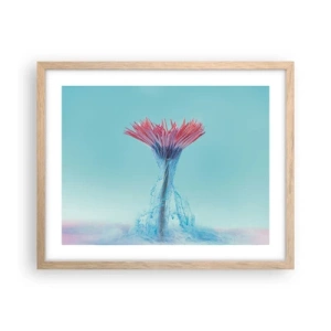 Poster in cornice rovere chiaro - L'abbraccio che ravviva - 50x40 cm
