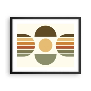 Poster in cornice nera - Nei colori della terra - 50x40 cm