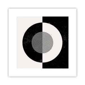 Poster - Armonia in bianco e nero - 30x30 cm