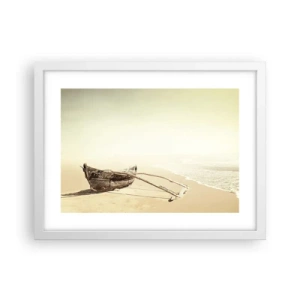Poster in cornice bianca - Ricordo dei mari del sud - 40x30 cm