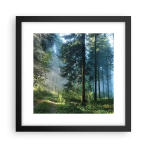 Poster in cornice nera - Raggiante all'alba - 30x30 cm