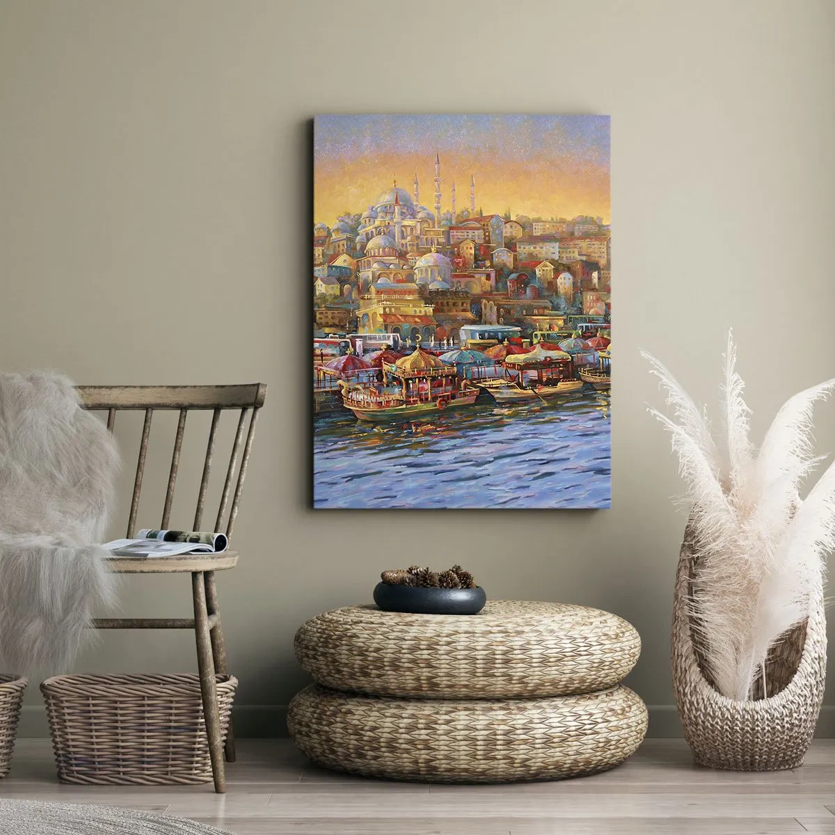 Quadro su tela - Stampe su Tela - Racconto da Istanbul - 65x120 cm