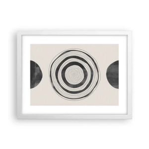 Poster in cornice bianca - Conta ciò che sta in mezzo - 40x30 cm