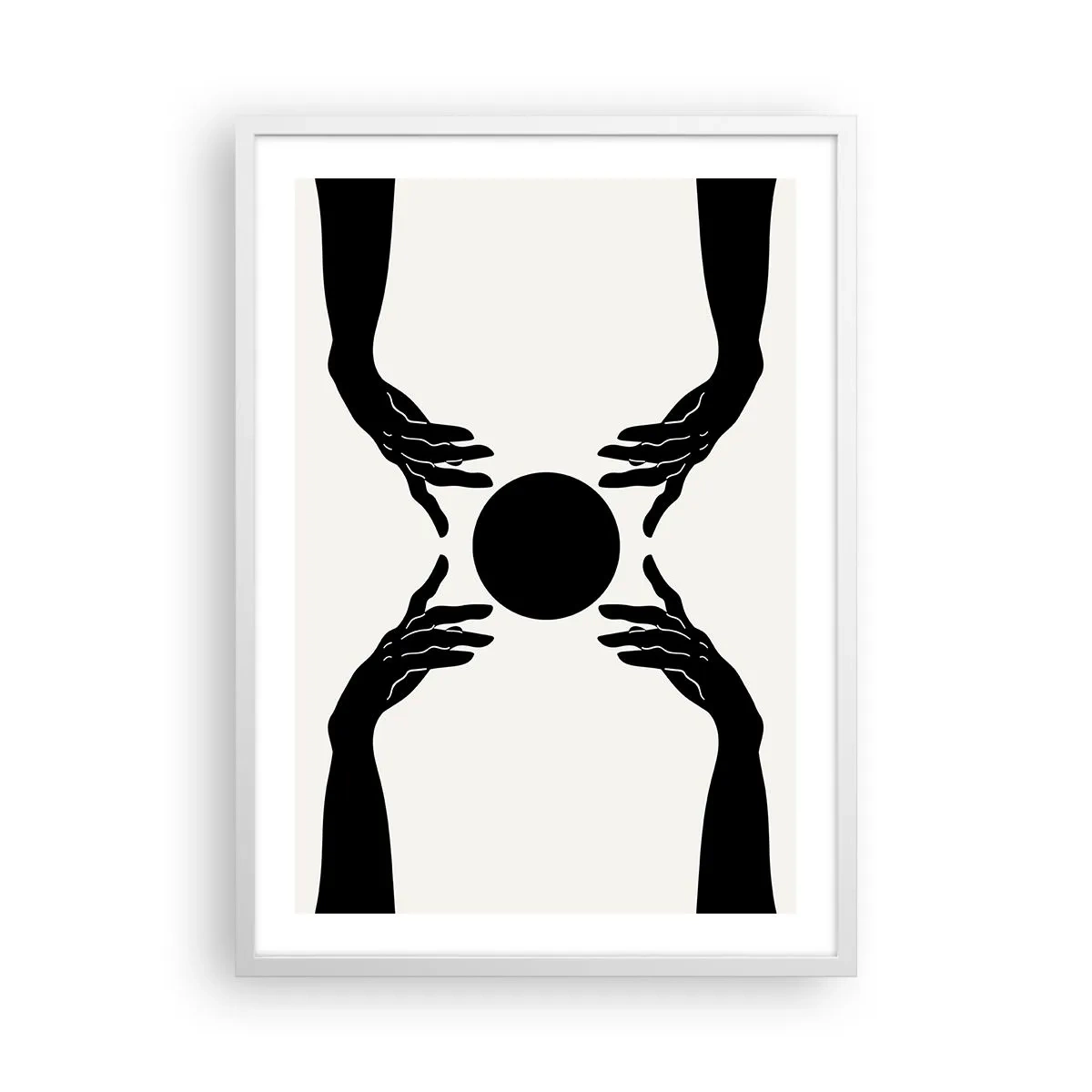 Poster in cornice bianca - Segno misterioso - 50x70 cm