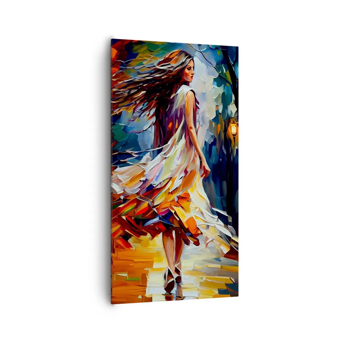 Quadro su tela - Stampe su Tela - Ragazza d'autunno - 65x120 cm