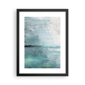 Poster in cornice nera - Orizzonte nel blu - 30x40 cm