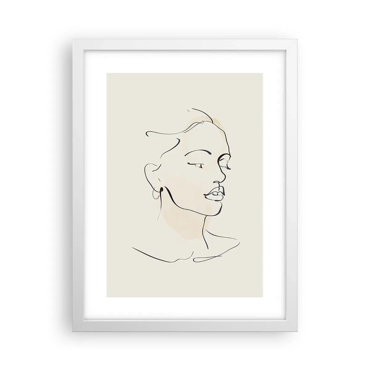 Poster in cornice bianca - Linea sicura - 30x40 cm