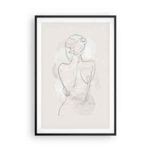 Poster in cornice nera - Come uno strumento delicato - 61x91 cm