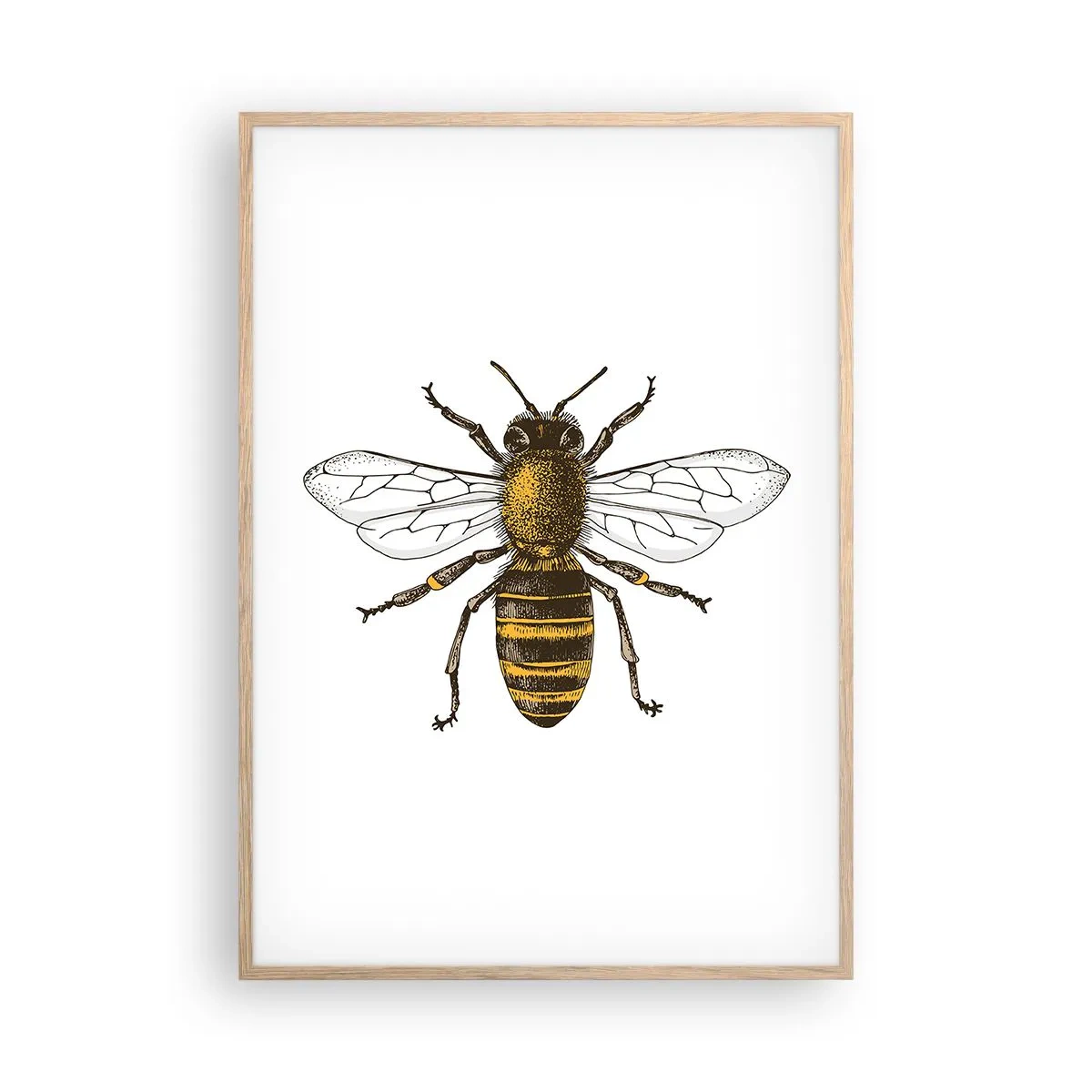 Poster in cornice rovere chiaro - Bella e buona - 70x100 cm