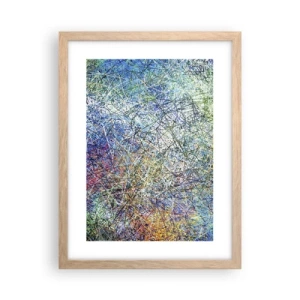 Poster in cornice rovere chiaro - Non è cosi semplice - 30x40 cm