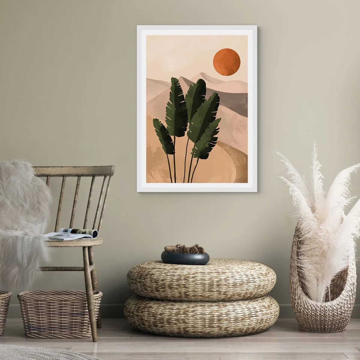 Poster in cornice bianca - Il trionfo della vita - 40x50 cm