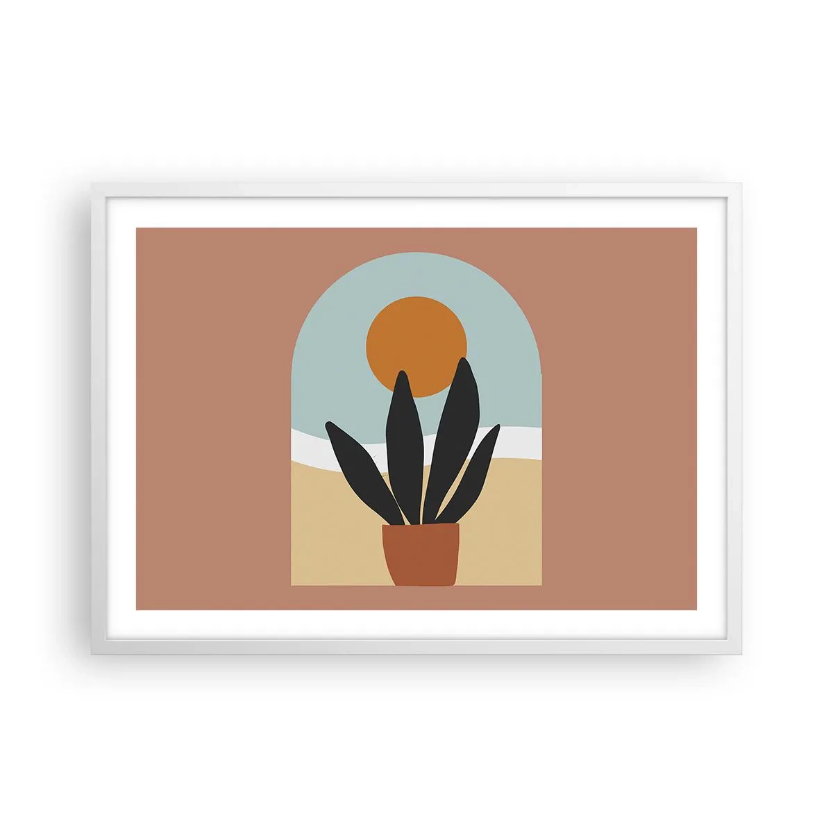 Poster in cornice bianca - Piccole gioie - 70x50 cm