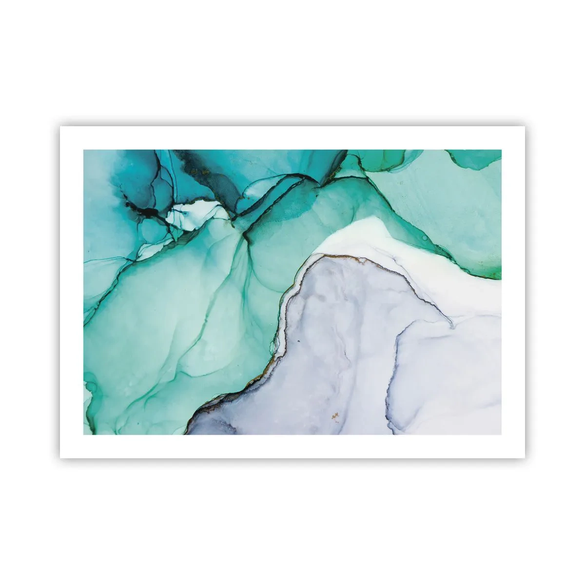 Poster - Studio in turchese - 70x50 cm