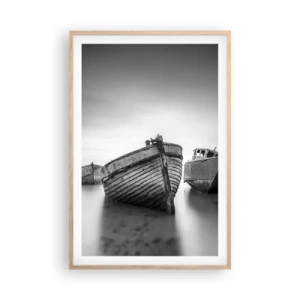 Poster in cornice rovere chiaro - Sono solo ricordi... - 61x91 cm