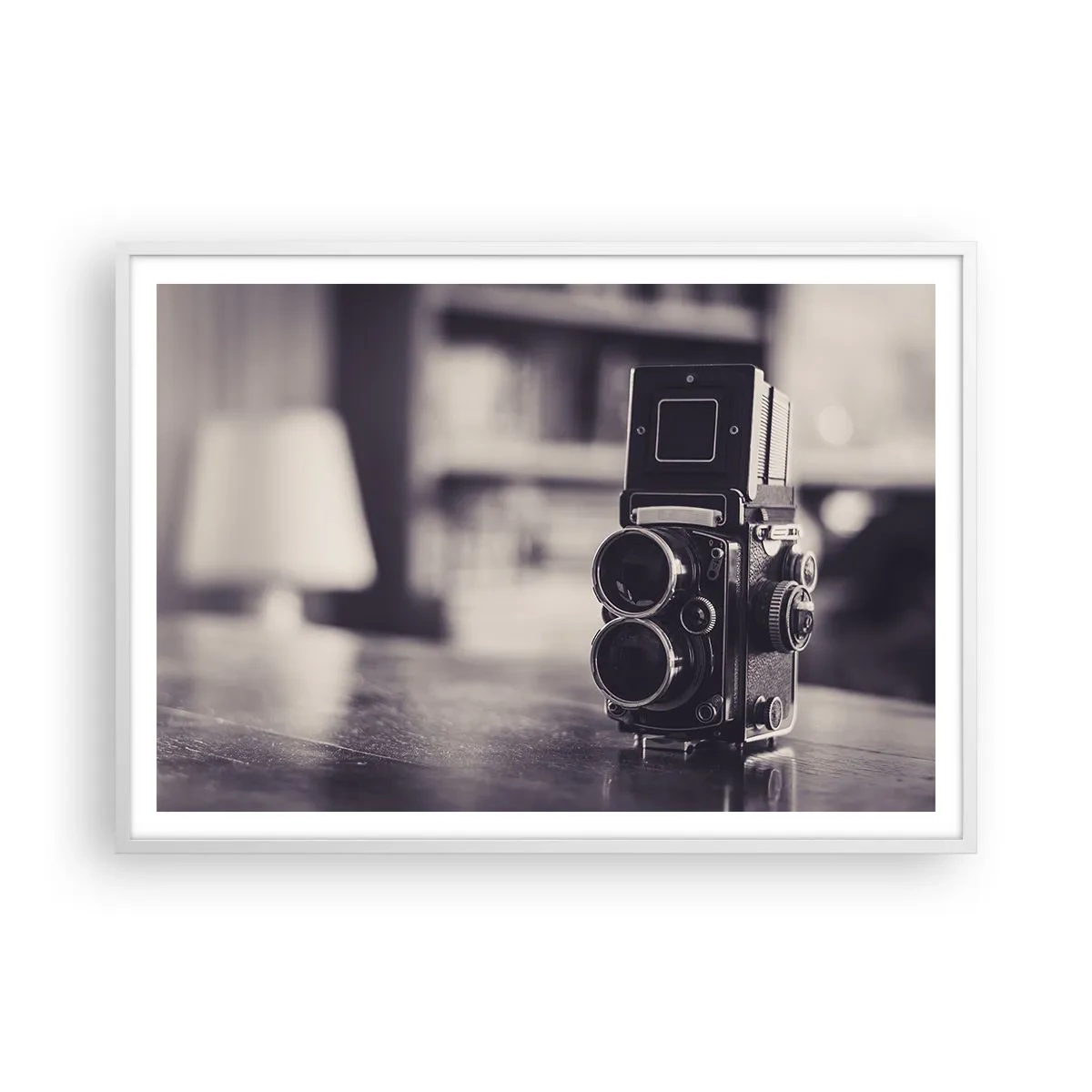 Poster in cornice bianca - La magia delle vecchie fotografie - 100x70 cm