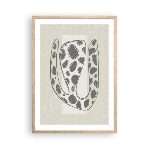 Poster in cornice rovere chiaro - Creatura stranissima - 50x70 cm