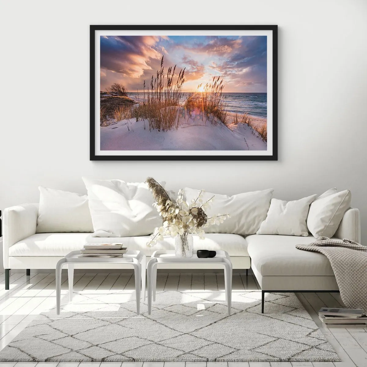 Poster in cornice nera - L'addio al sole e al vento - 91x61 cm